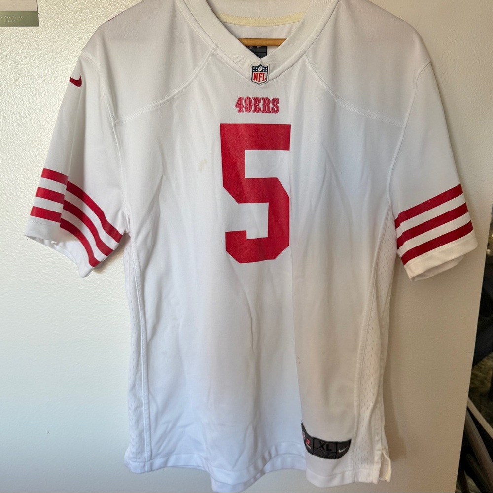 Nike NFL San Francisco 49ers Trey Lance On Field Jersey